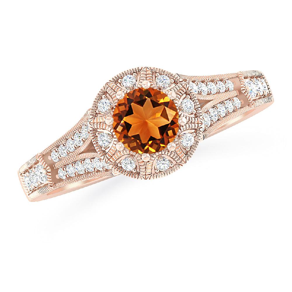 Rose Gold - Citrine