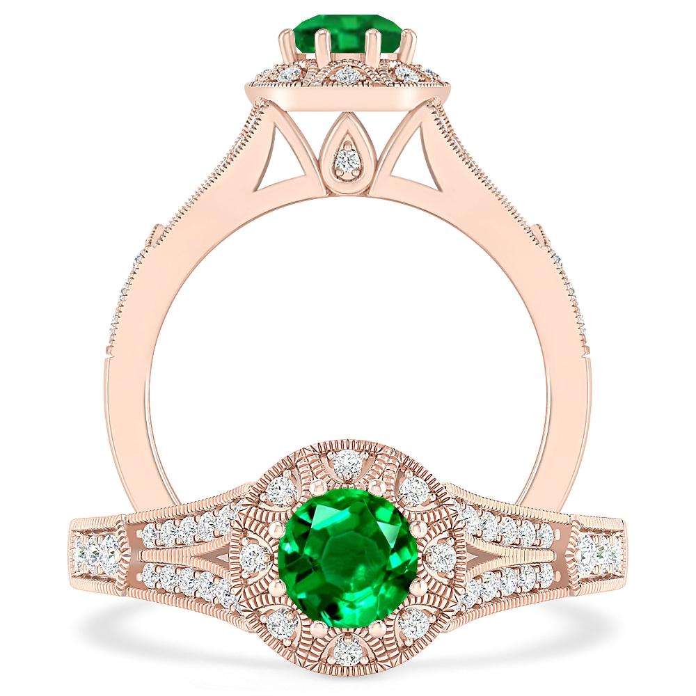 Rose Gold - Emerald