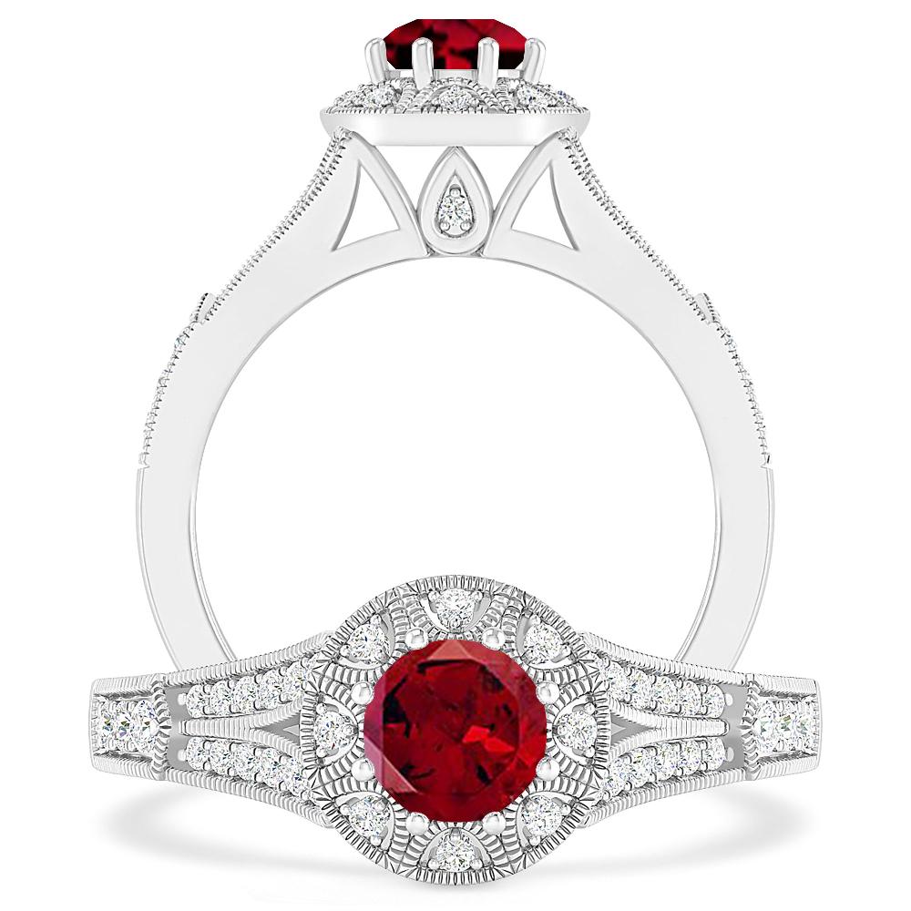 White Gold - Garnet