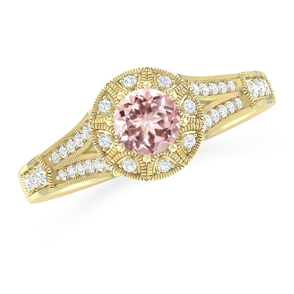 Yellow Gold - Morganite