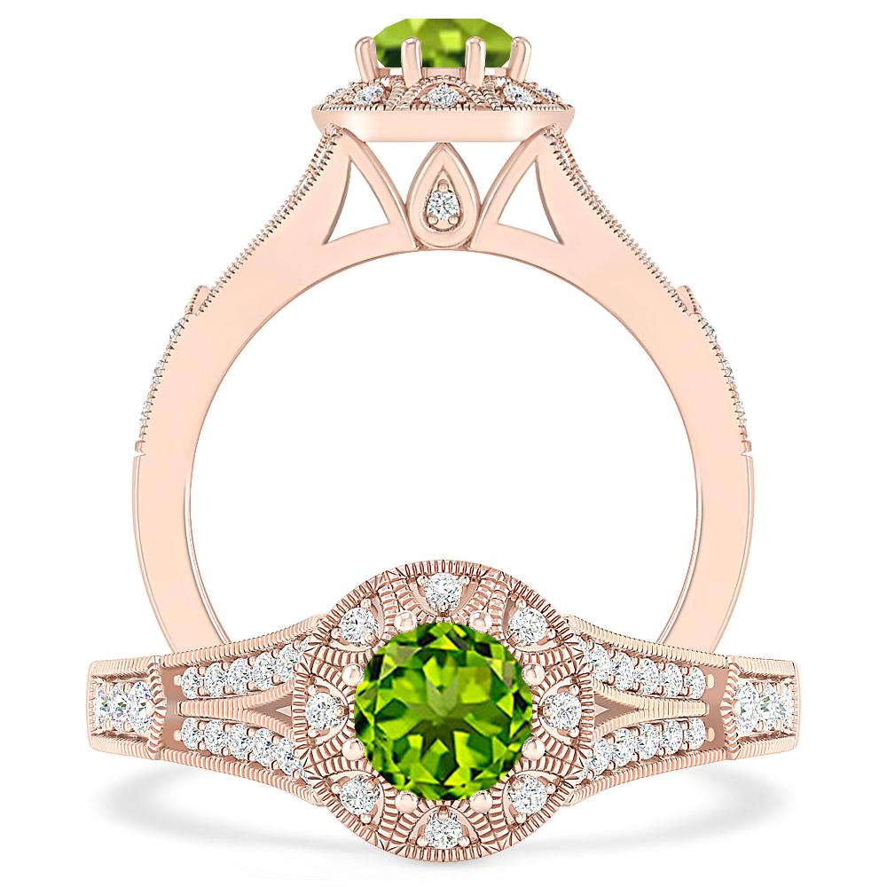 Rose Gold - Peridot