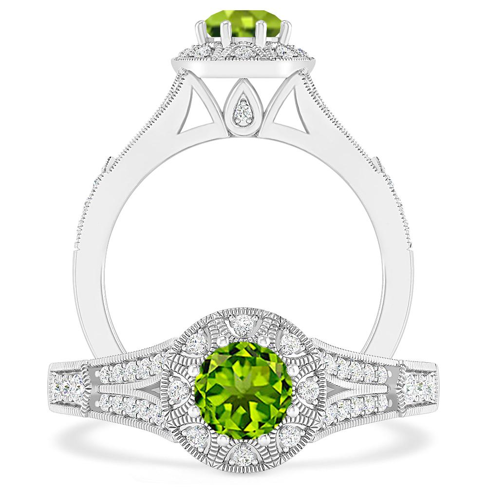 White Gold - Peridot