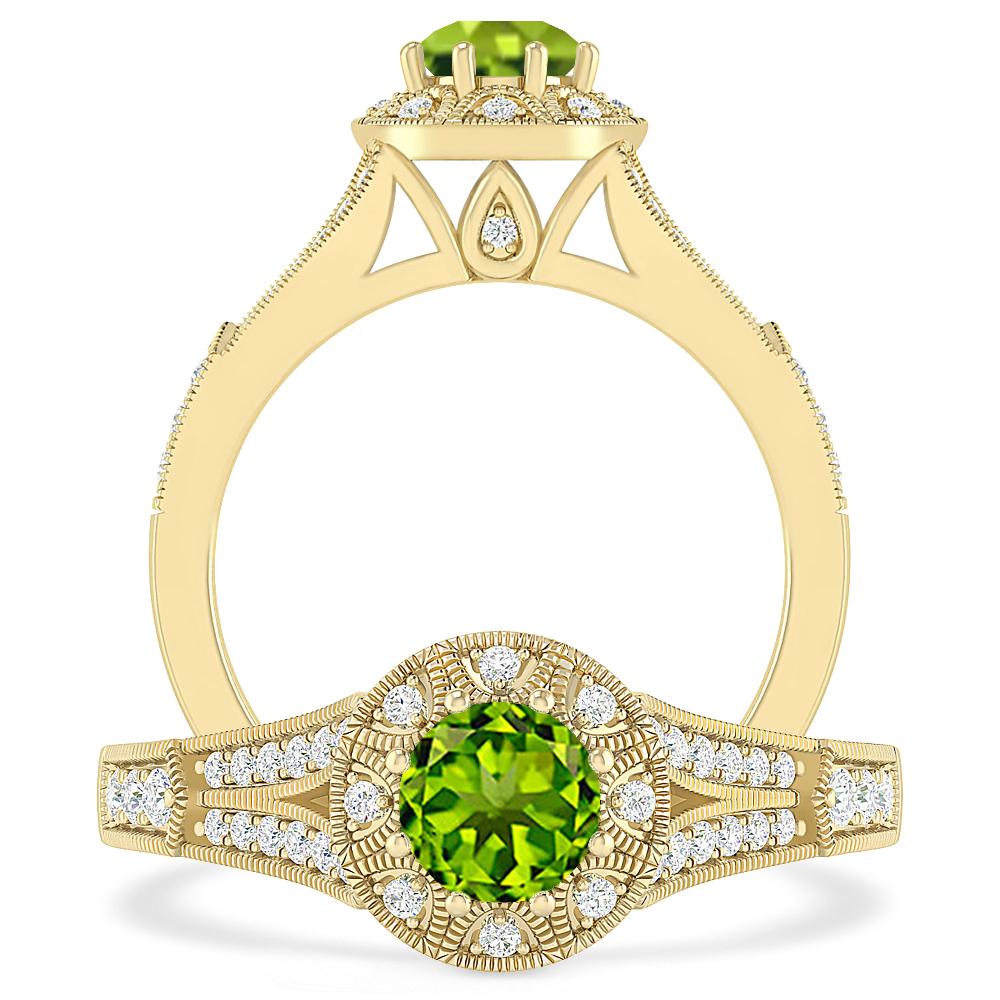 Yellow Gold - Peridot