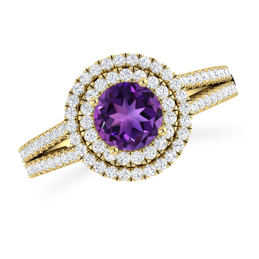 Yellow Gold - Amethyst