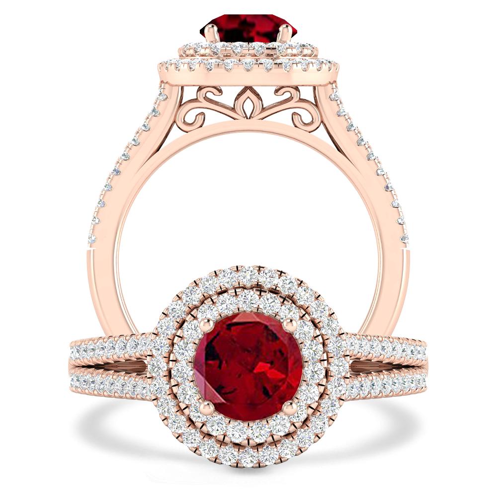 Rose Gold - Garnet