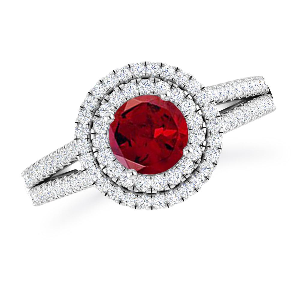 White Gold - Garnet