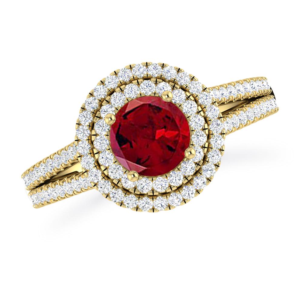 Yellow Gold - Garnet