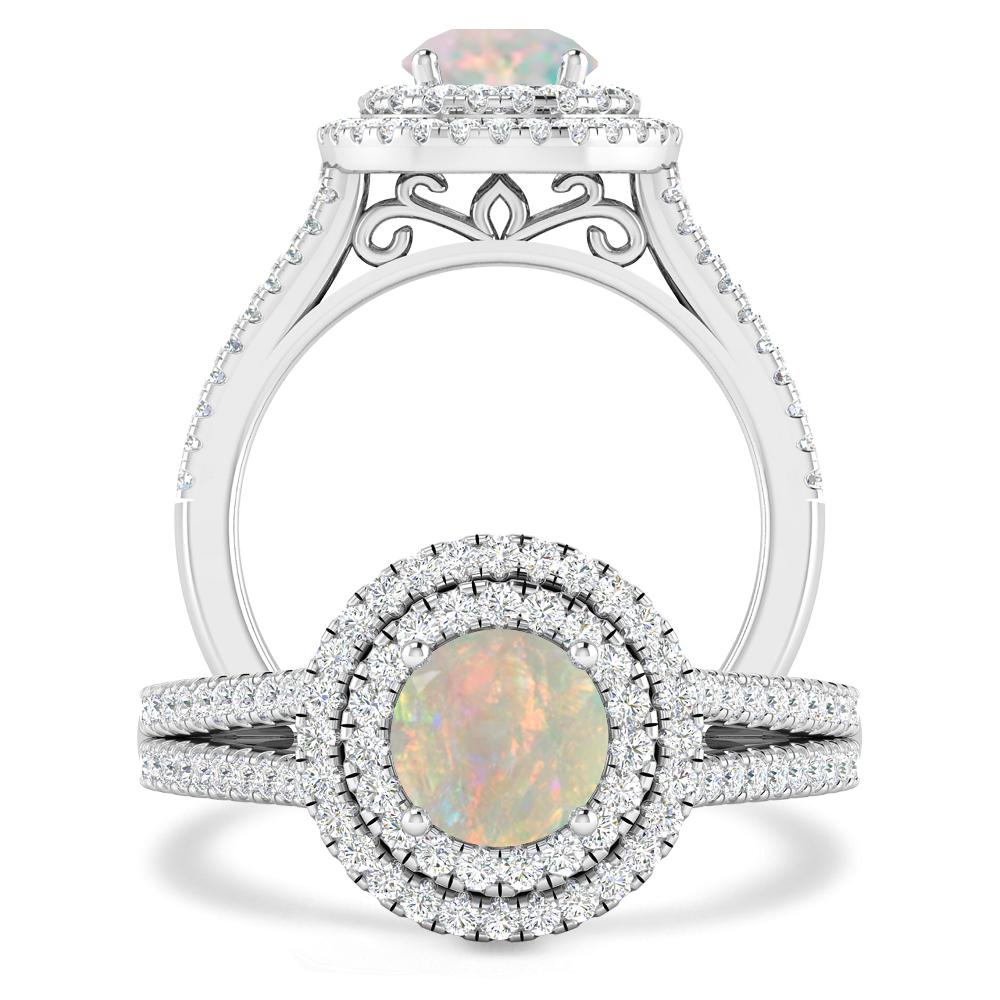 White Gold - Opal