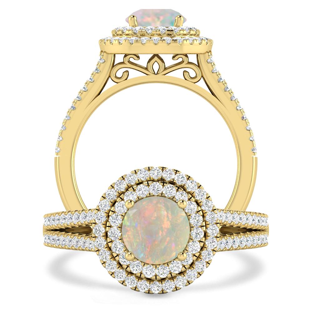 Yellow Gold - Opal