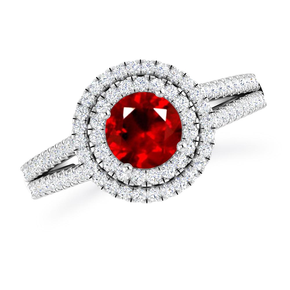 White Gold - Ruby