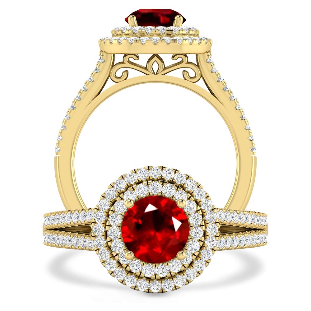 Yellow Gold - Ruby