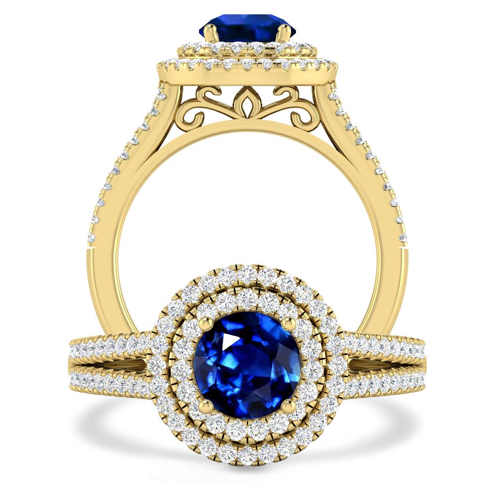 Yellow Gold - Sapphire