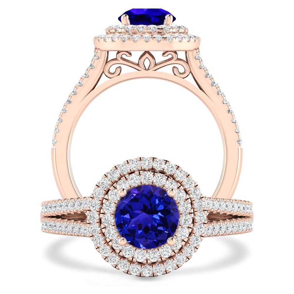 Rose Gold - Tanzanite