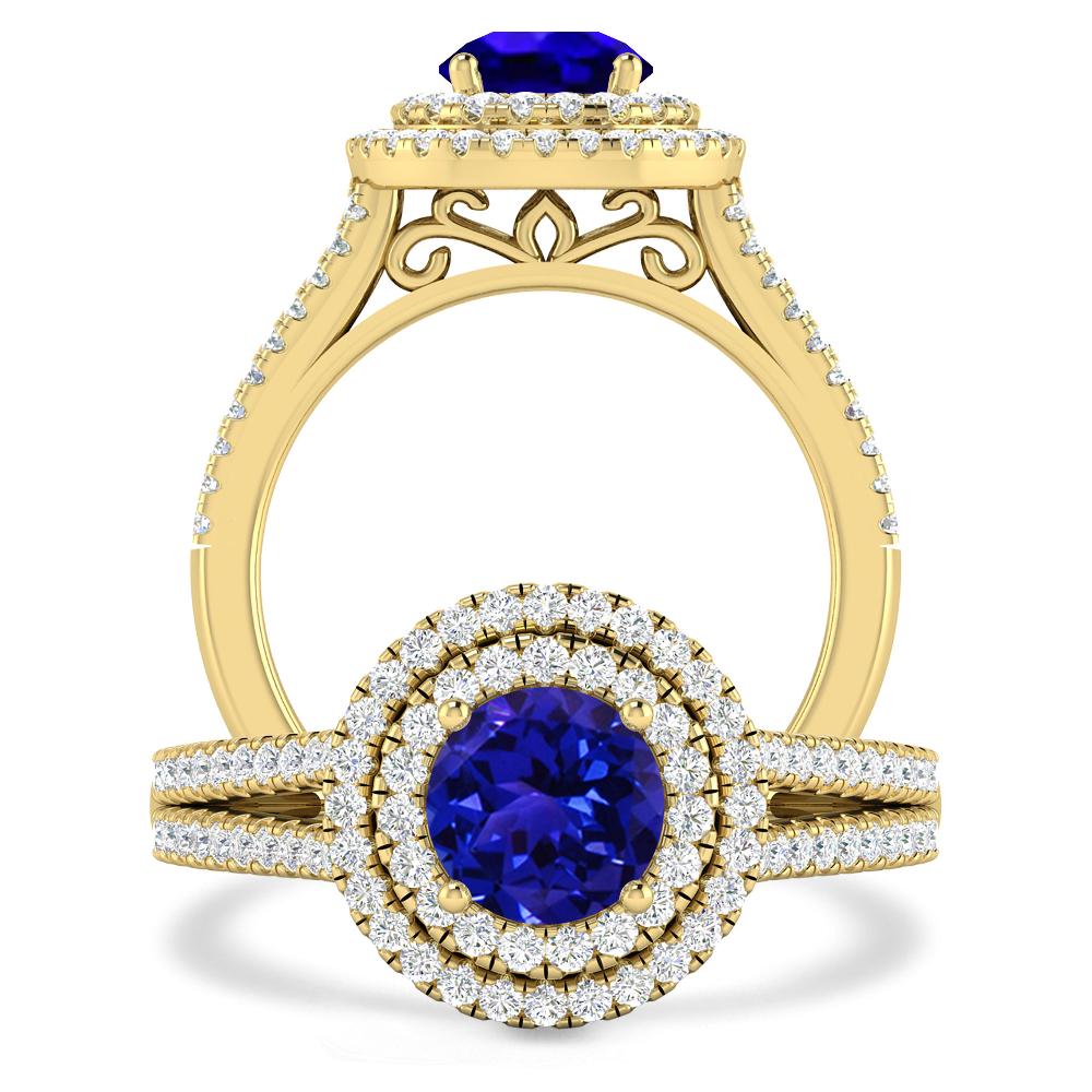 Yellow Gold - Tanzanite