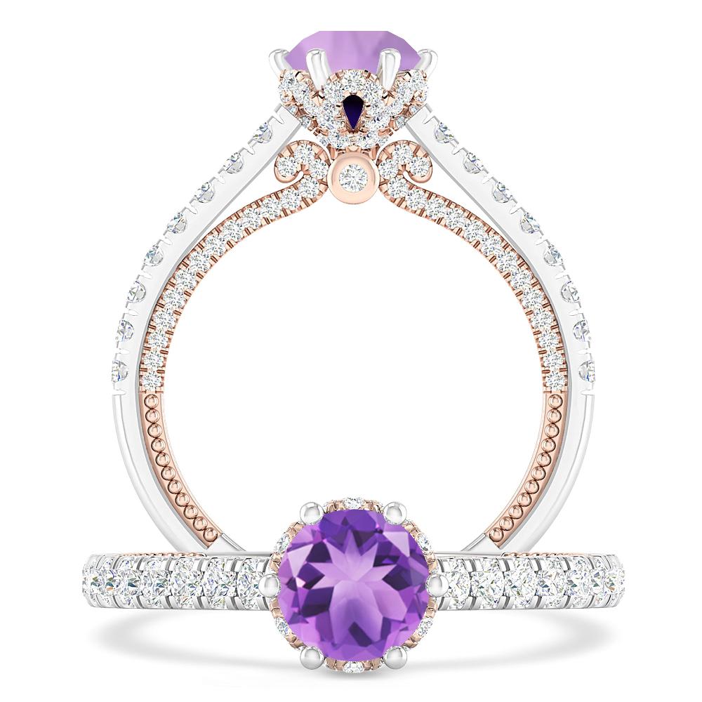 White Gold - Amethyst