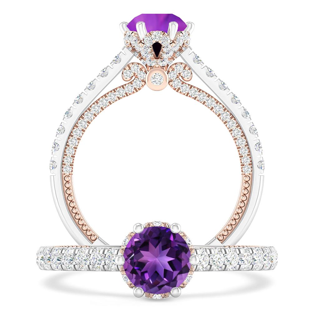 White Gold - Amethyst