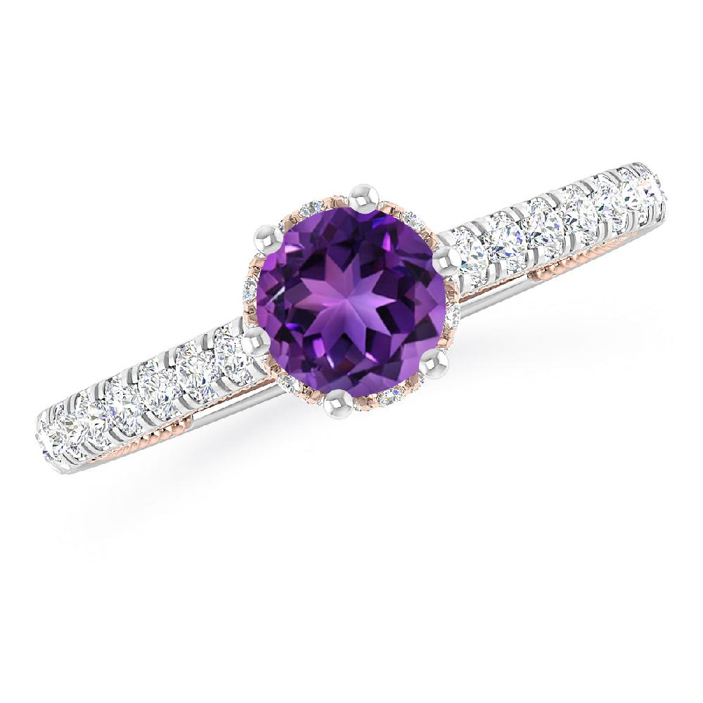 White Gold - Amethyst