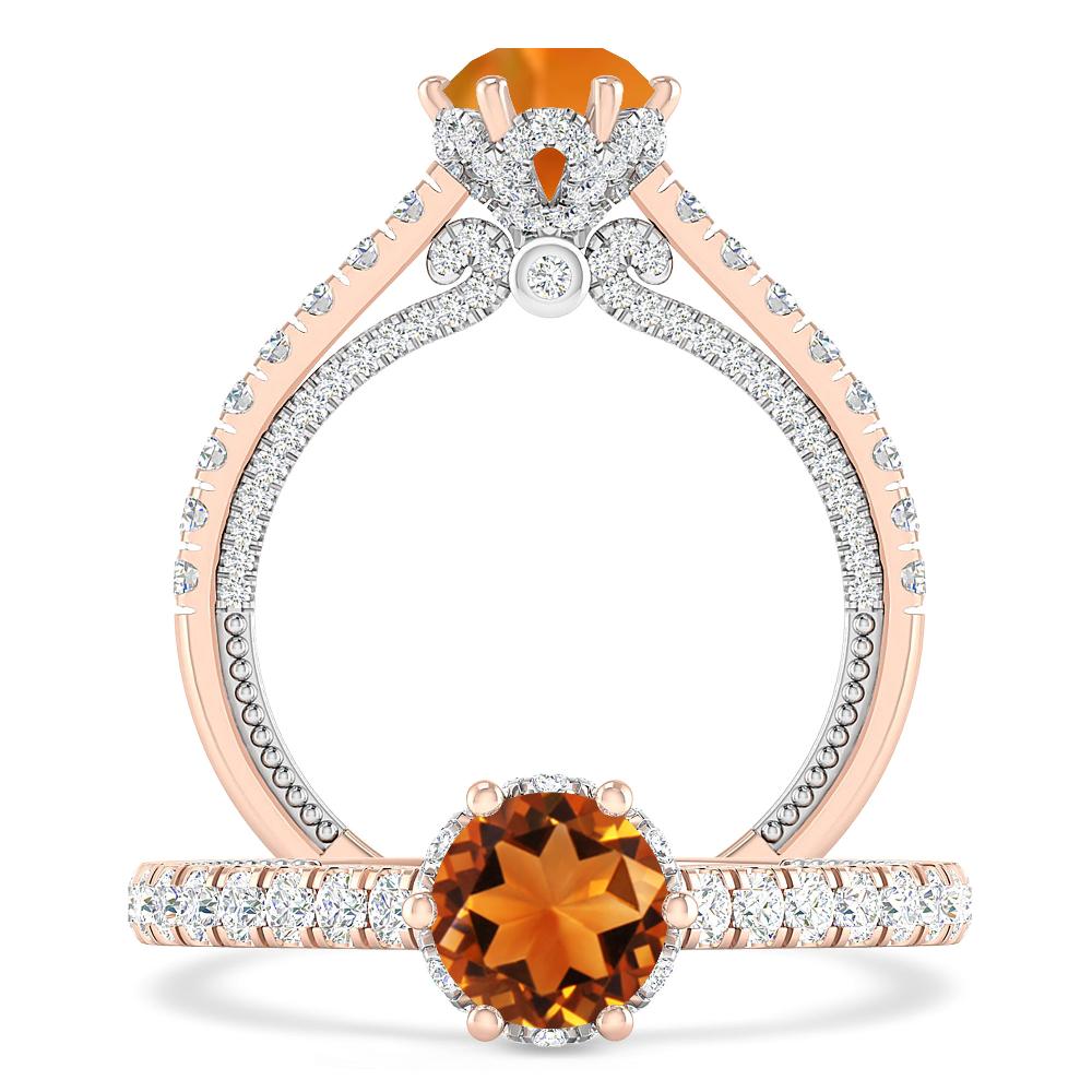 Rose Gold - Citrine