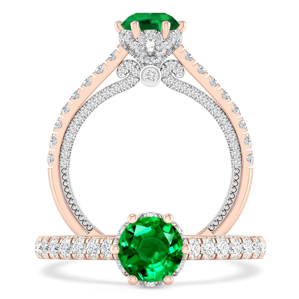 Rose Gold - Emerald