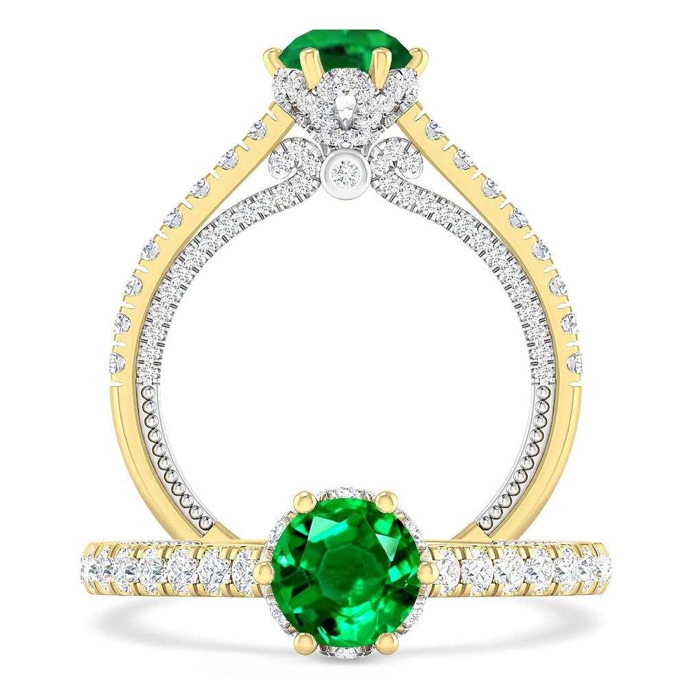 Yellow Gold - Emerald