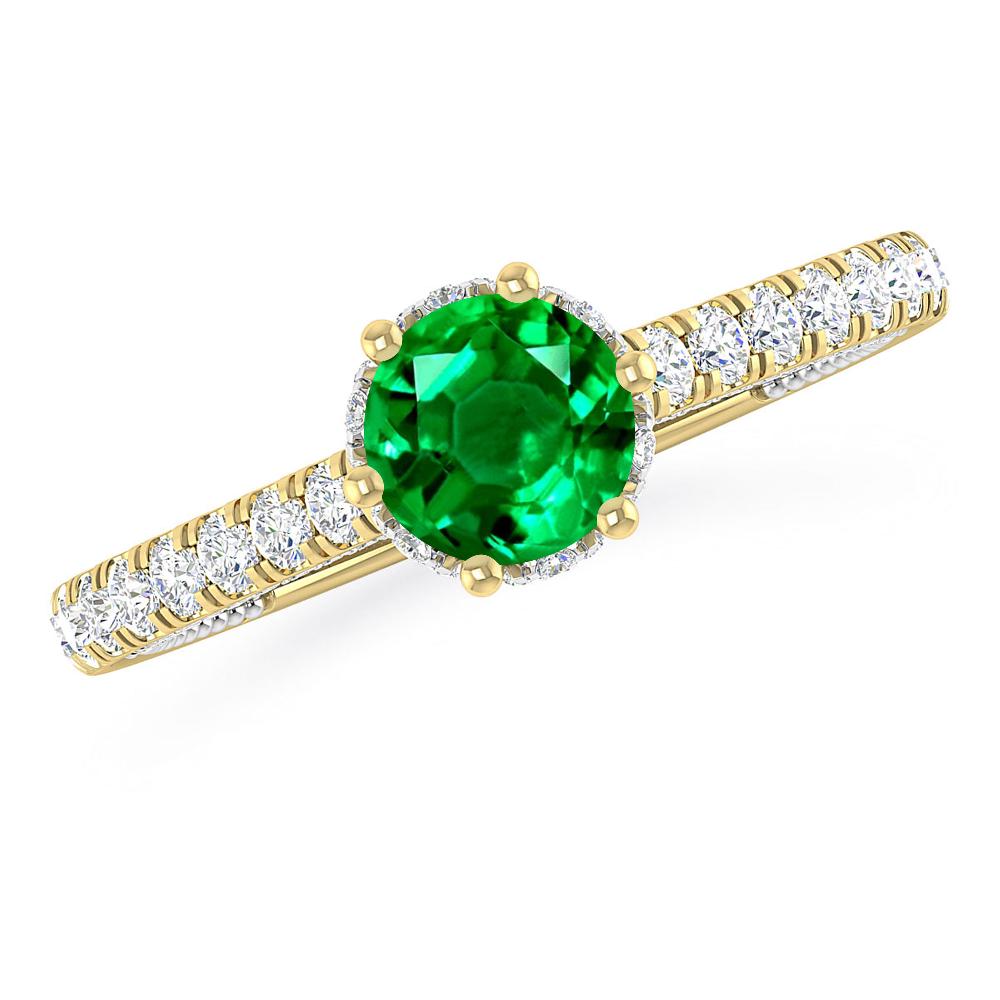 Yellow Gold - Emerald