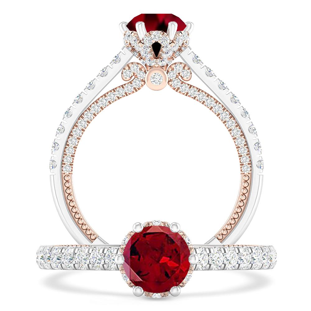 White Gold - Garnet