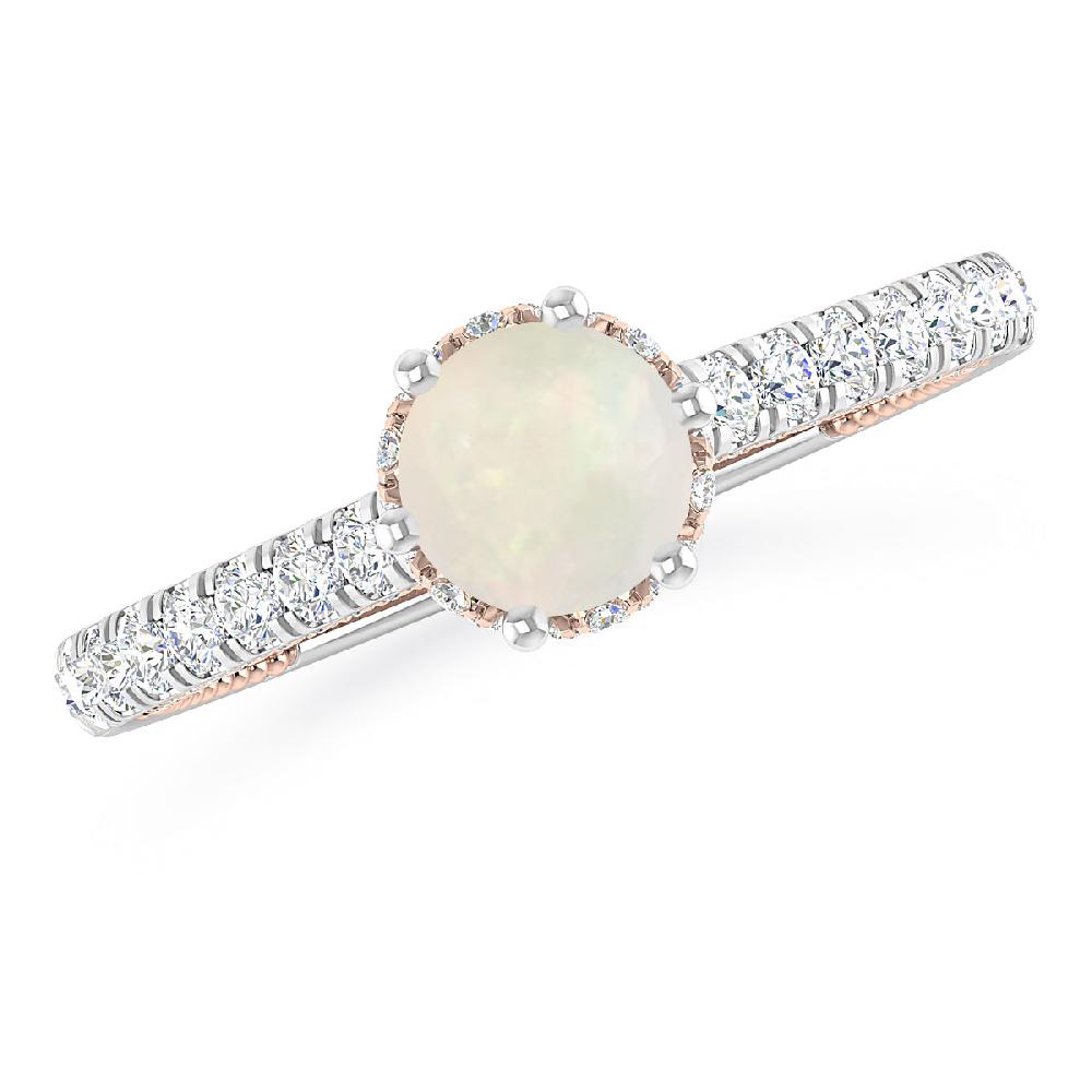 White Gold - Opal