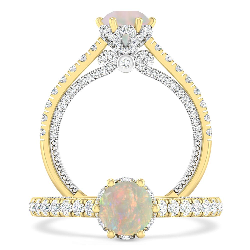 Yellow Gold - Opal