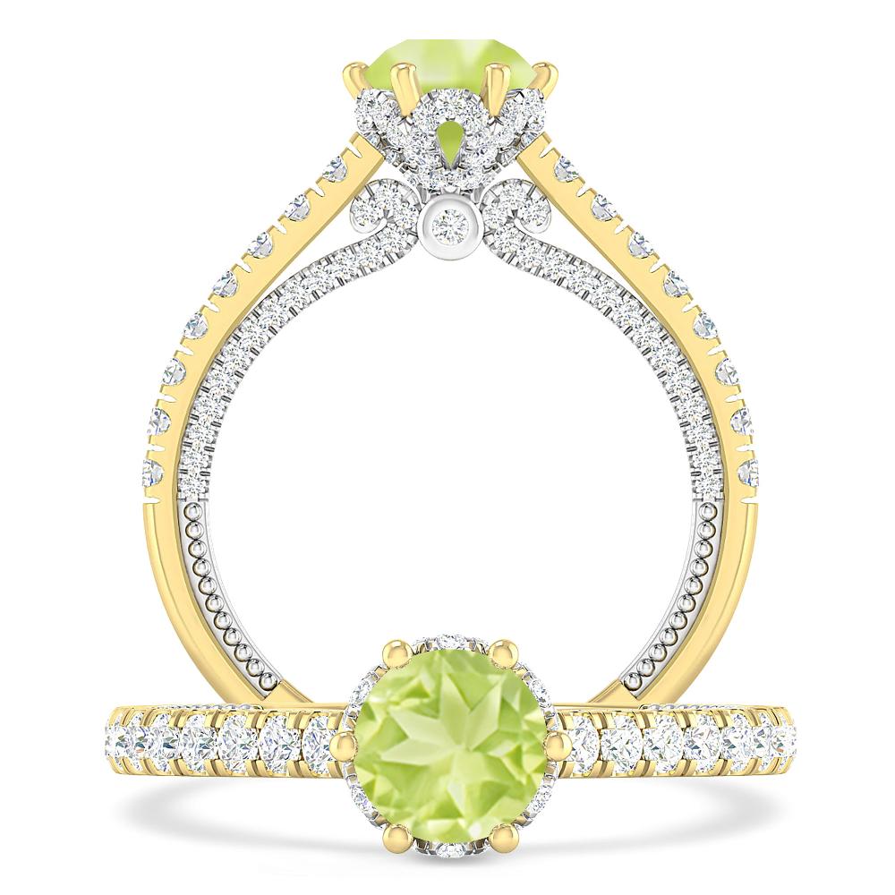 Yellow Gold - Peridot