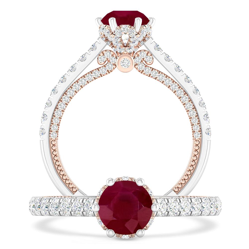 White Gold - Ruby