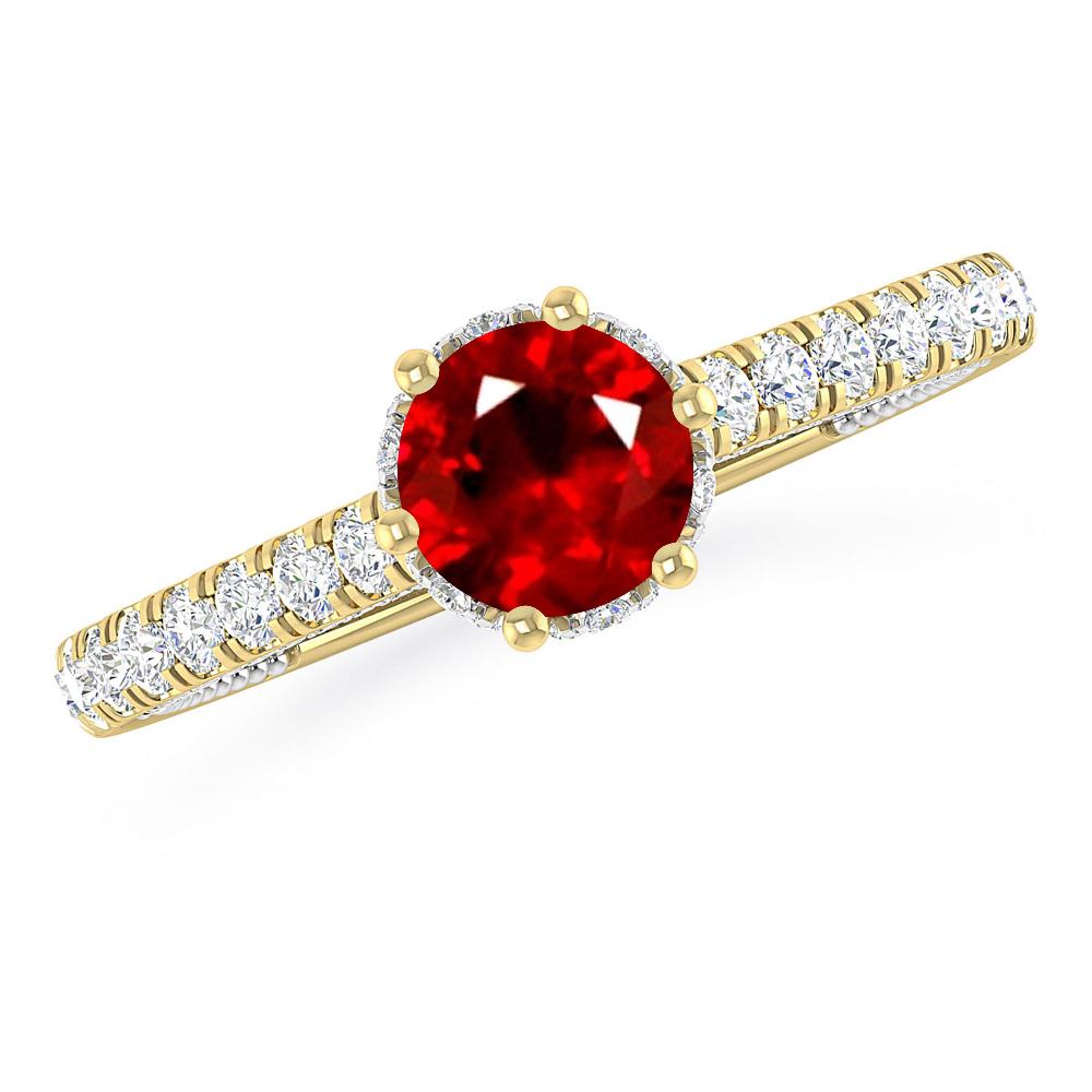 Yellow Gold - Ruby