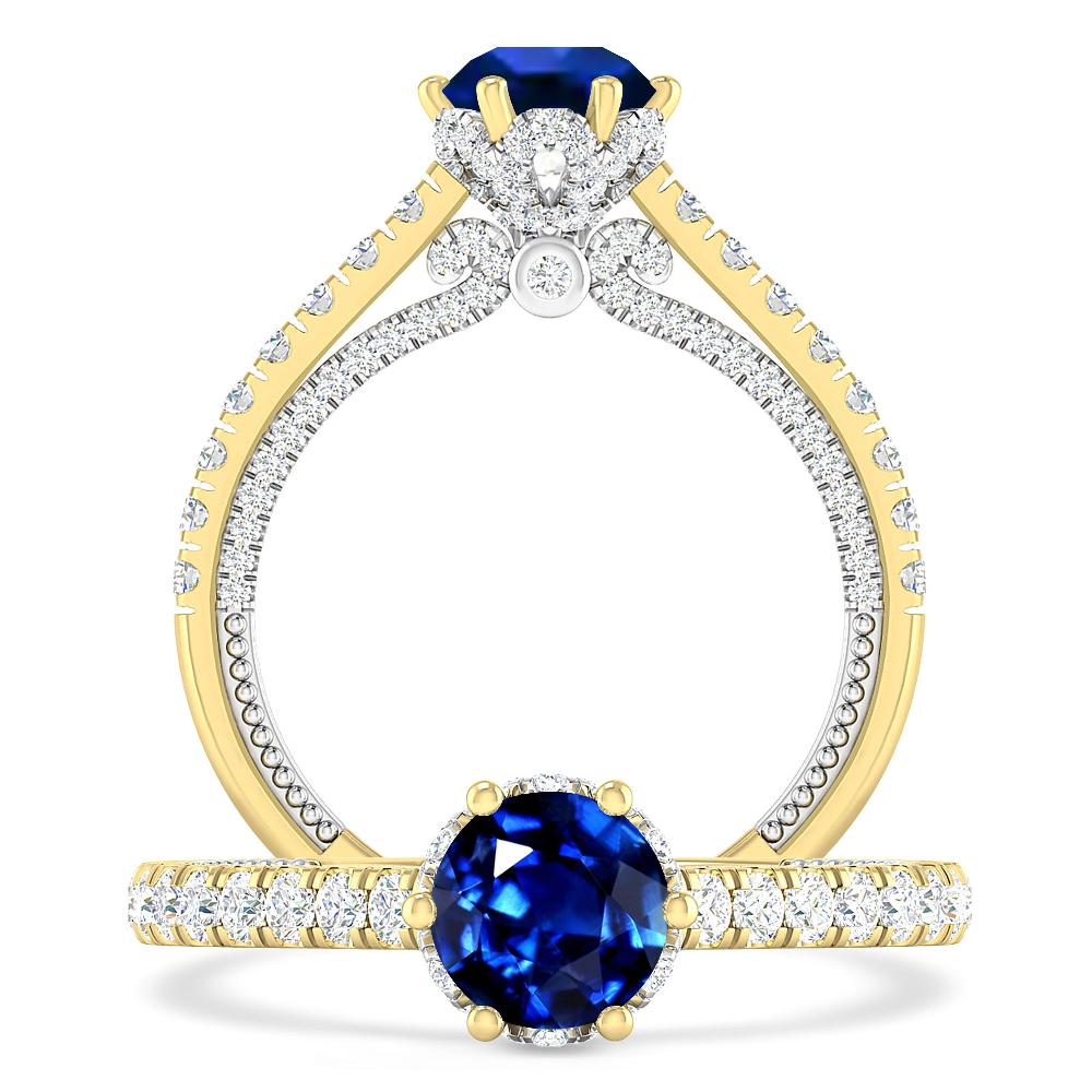 Yellow Gold - Sapphire