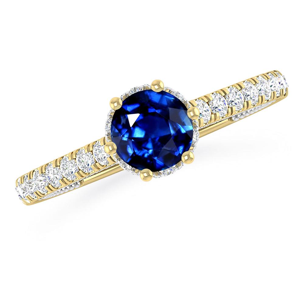 Yellow Gold - Sapphire