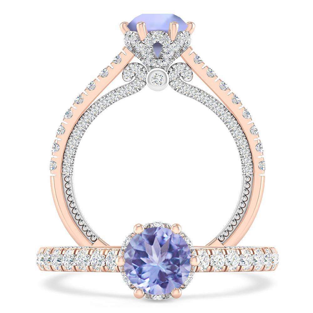 Rose Gold - Tanzanite