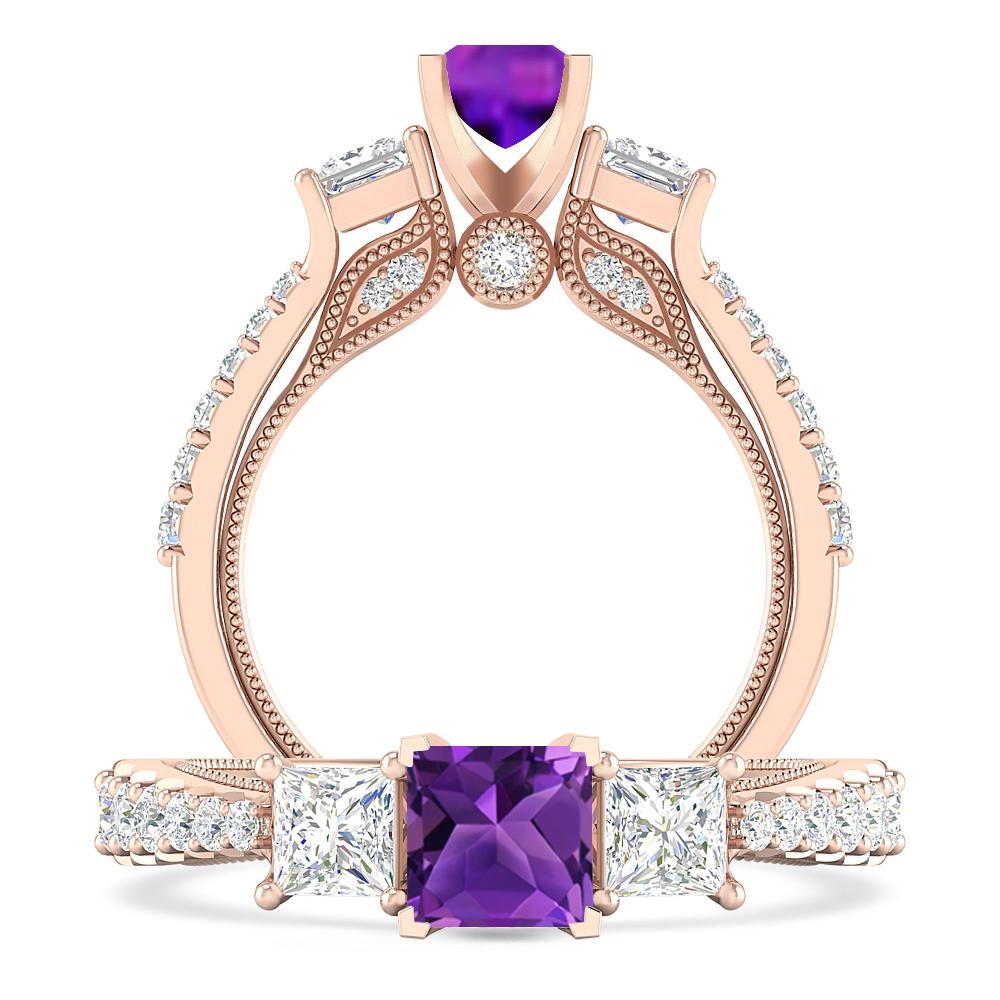 Rose Gold - Amethyst