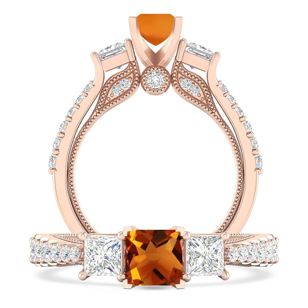 Rose Gold - Citrine