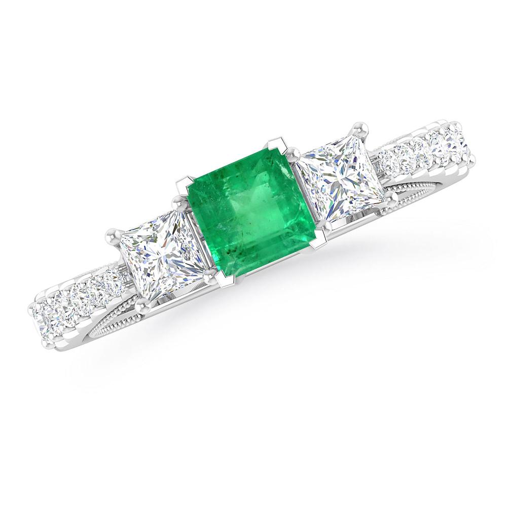 White Gold - Emerald