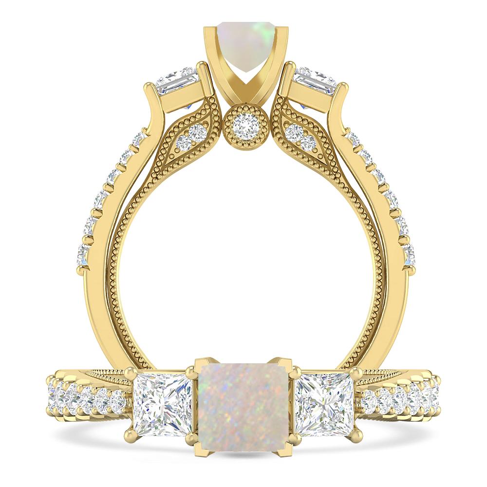 Yellow Gold - Opal