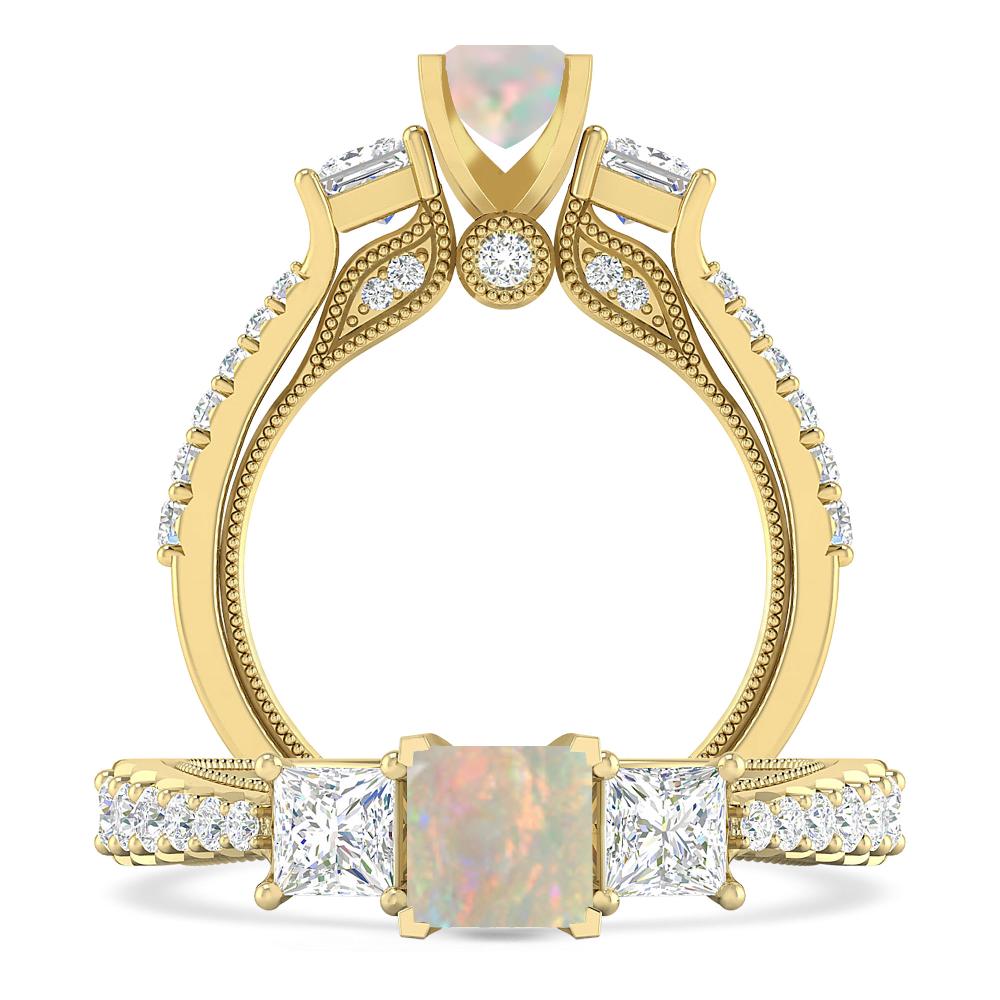 Yellow Gold - Opal