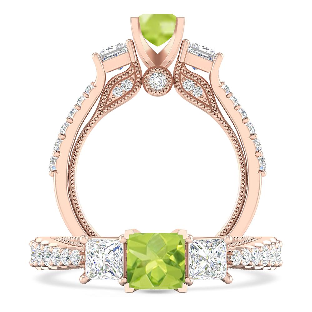 Rose Gold - Peridot