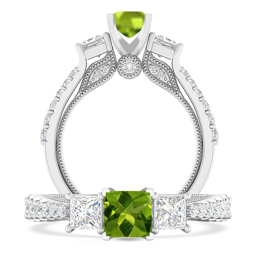 White Gold - Peridot