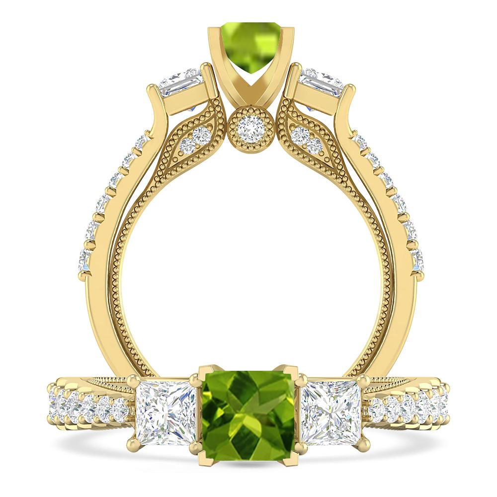 Yellow Gold - Peridot