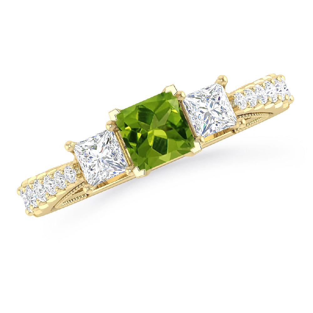 Yellow Gold - Peridot