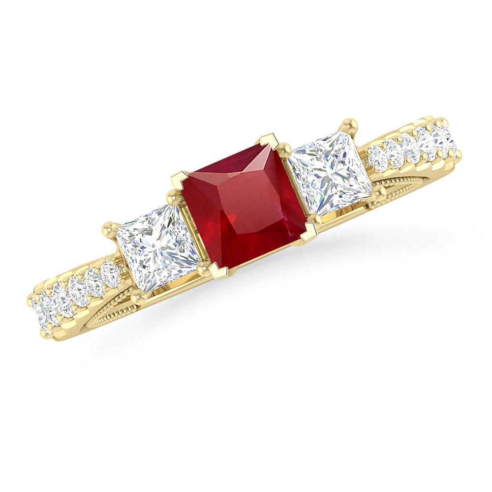 Yellow Gold - Ruby