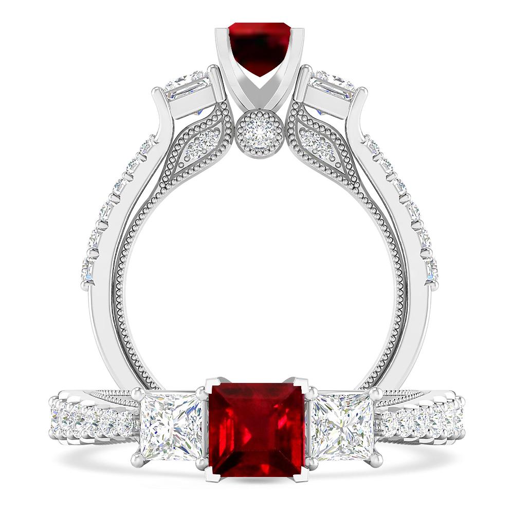 White Gold - Ruby