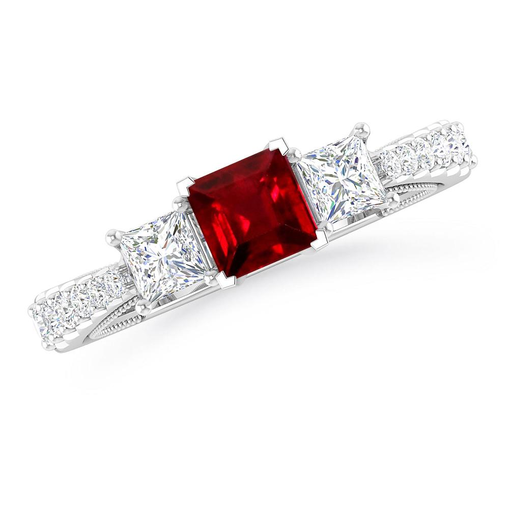 White Gold - Ruby