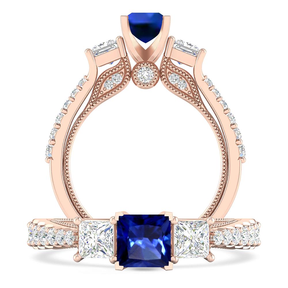 Rose Gold - Sapphire