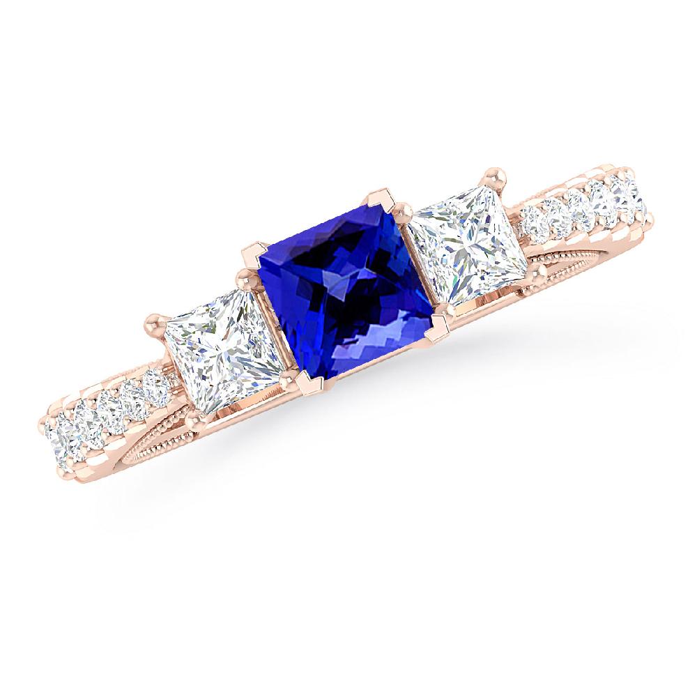 Rose Gold - Tanzanite