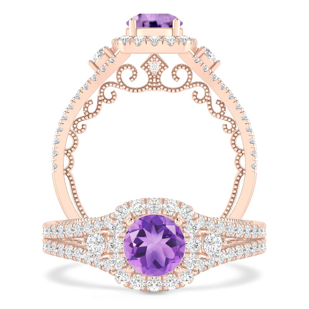 Rose Gold - Amethyst