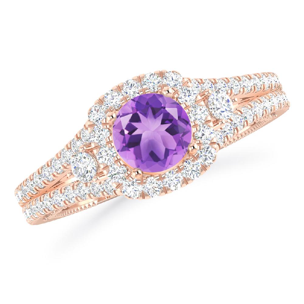 Rose Gold - Amethyst